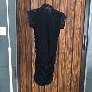Black lace dress